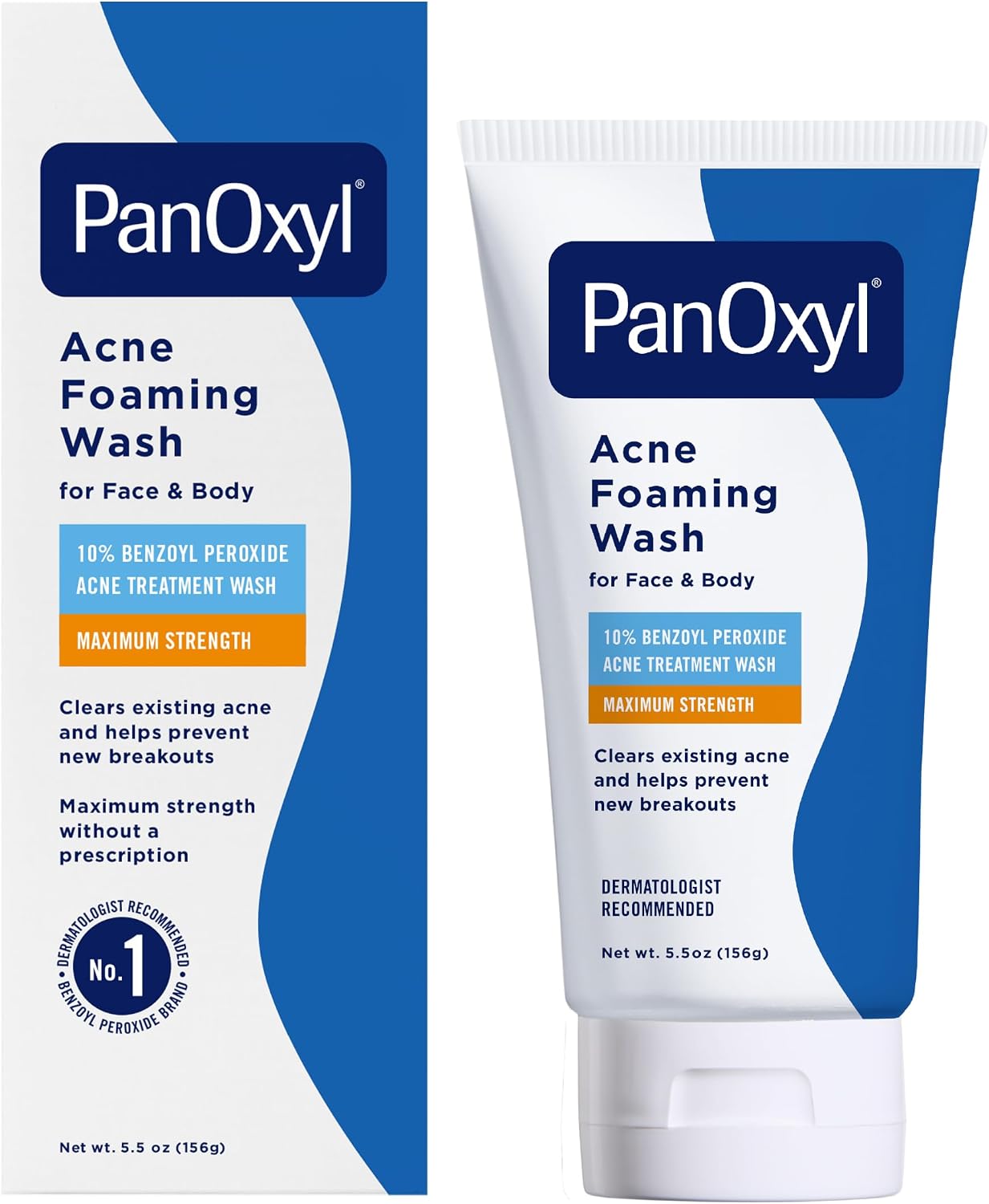 Panoxyl Acne Foaming Wash 10% Benzoyl Peroxide 156g – Clears Acne & Helps Prevent Breakouts