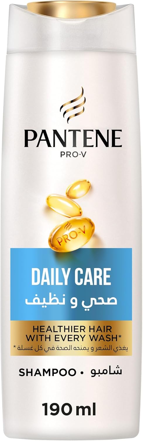 Pantene Pro-v Daily Care Shampoo 190ml – Gentle Daily Cleansing For Soft, Healthy-looking Hair
