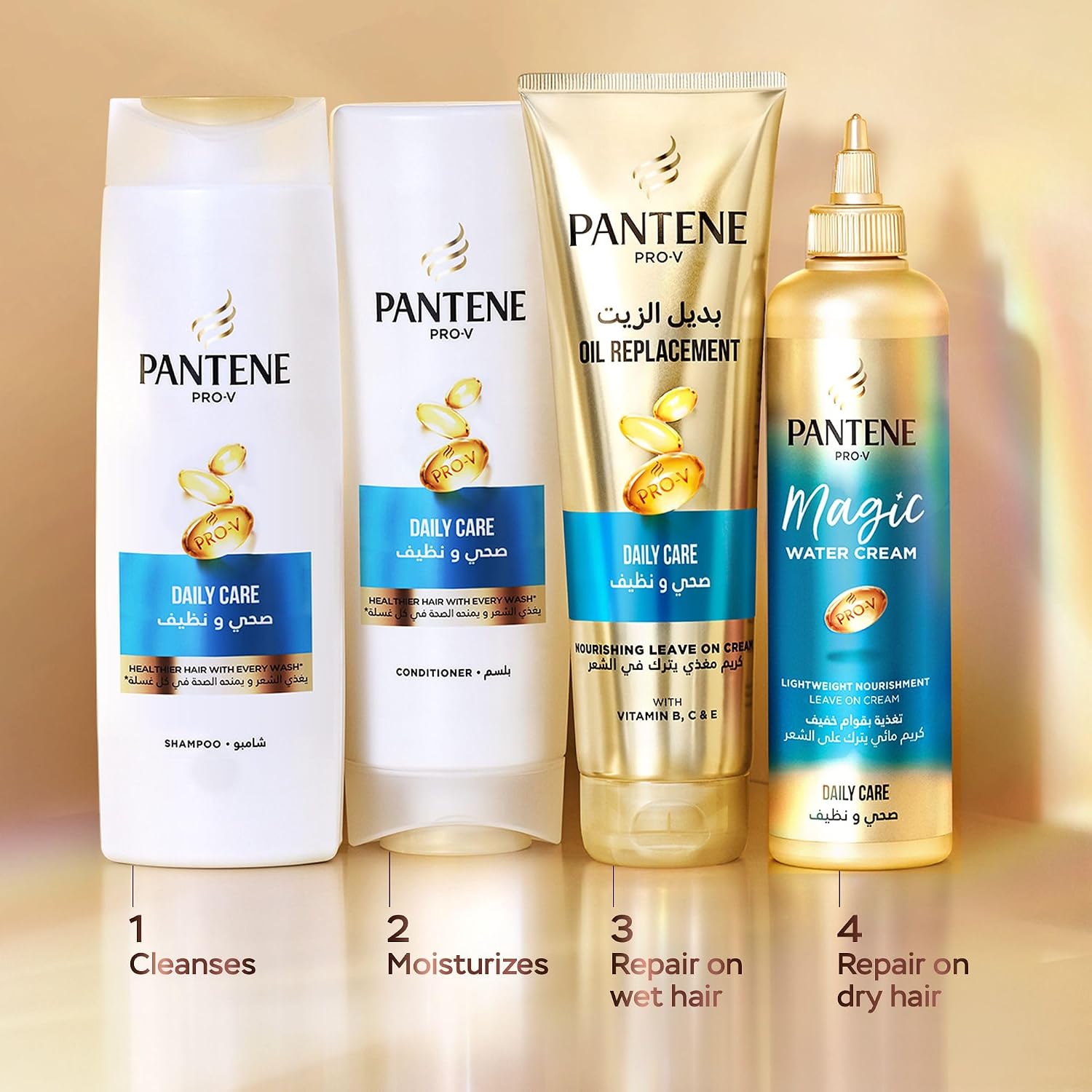 Pantene Pro-v Daily Care Shampoo 190ml – Gentle Daily Cleansing For Soft, Healthy-looking Hair