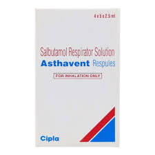 Asthavent Respules 2.5mg Nebuliser Solution 2.5ml 20's