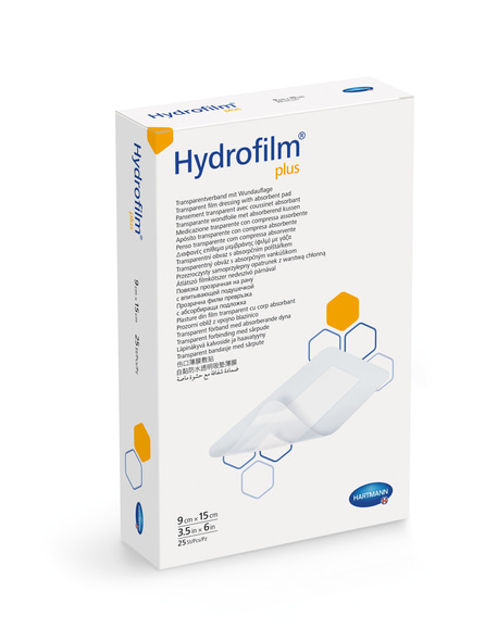 Paul Hartmann Hydrofilm Plus Transparent Film Dressing, 9x15cm, Pack Of 25 (htc.685775)