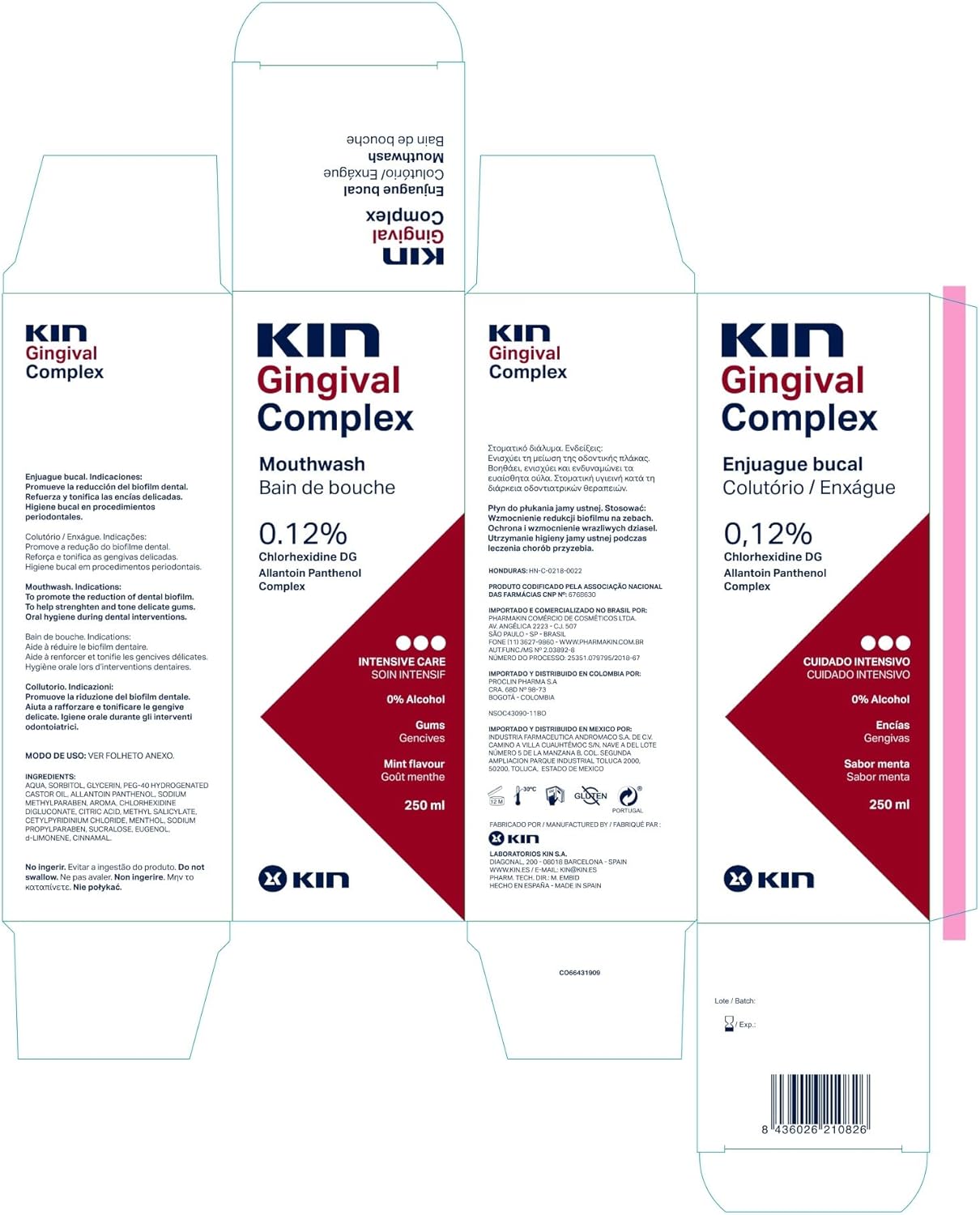 Kin Gingival Mouthwash For Gum Care & Oral Hygiene 250ml