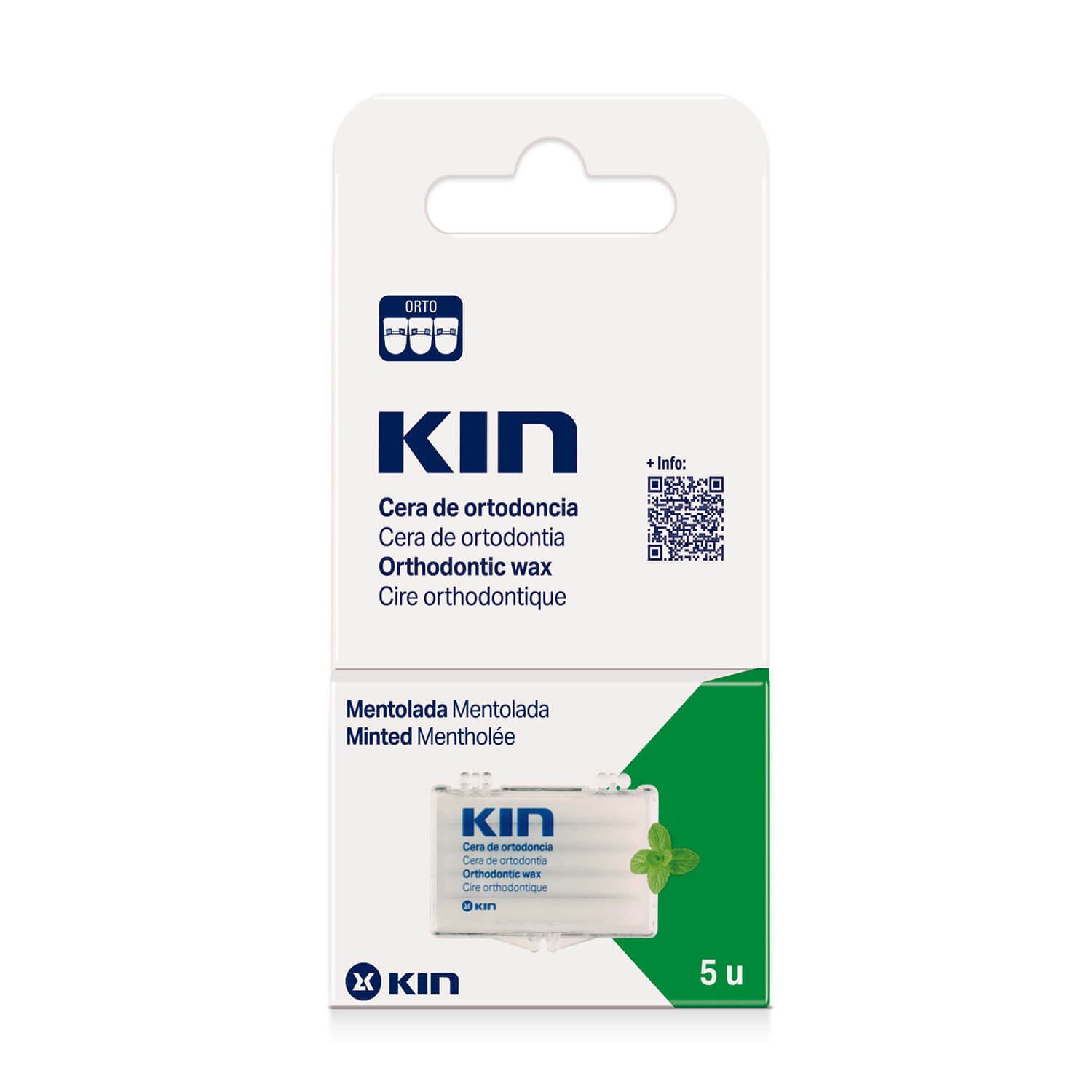 Kin Orthodontic Wax Mint Flavour