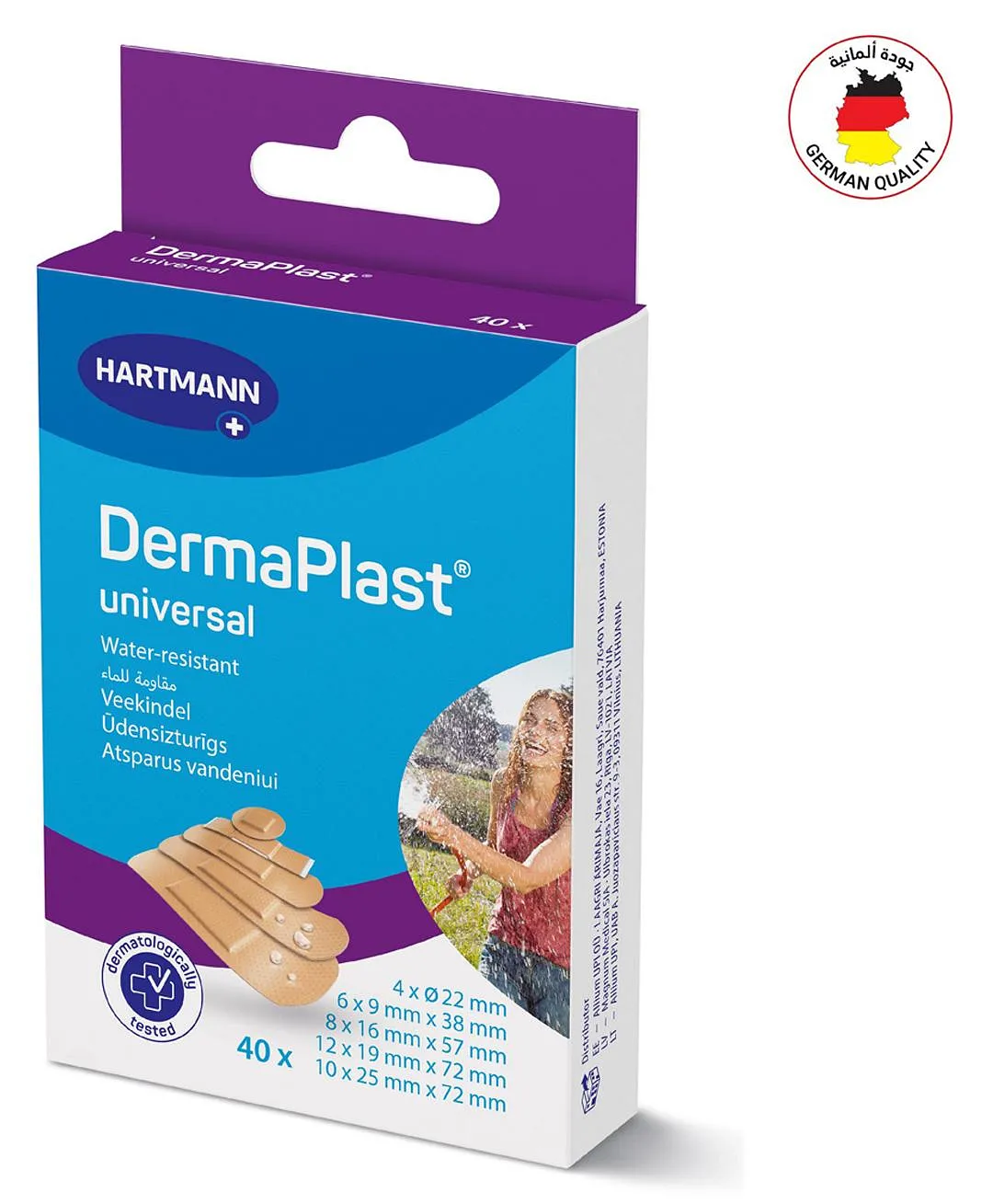 Hartmann Dermaplast Universal Plasters Assorted (40 Pcs)
