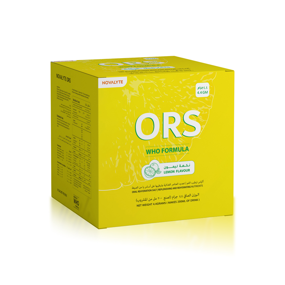 Novalyte Ors Lemon Sachet For Oral Rehydration & Electrolyte Support 4.4g