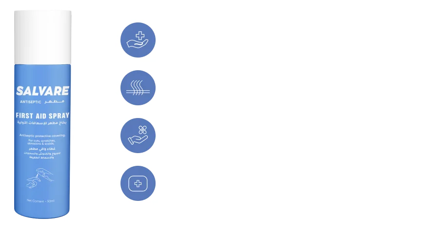 Salvare Antiseptic First Aid Spray, 50ml