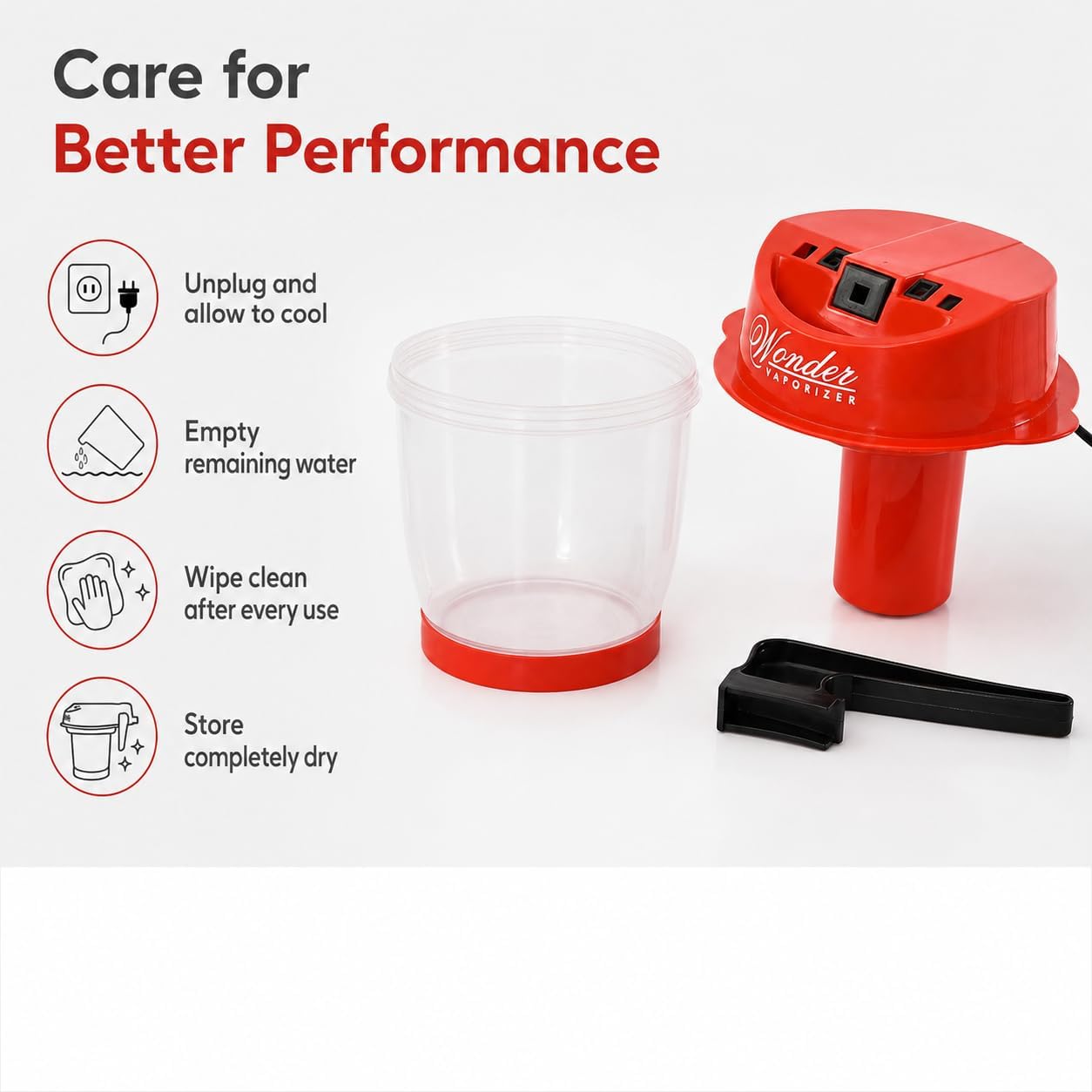 Wonder Vaporizer Steam Inhaler For Cold Relief, Nasal Congestion & Steam Therapy