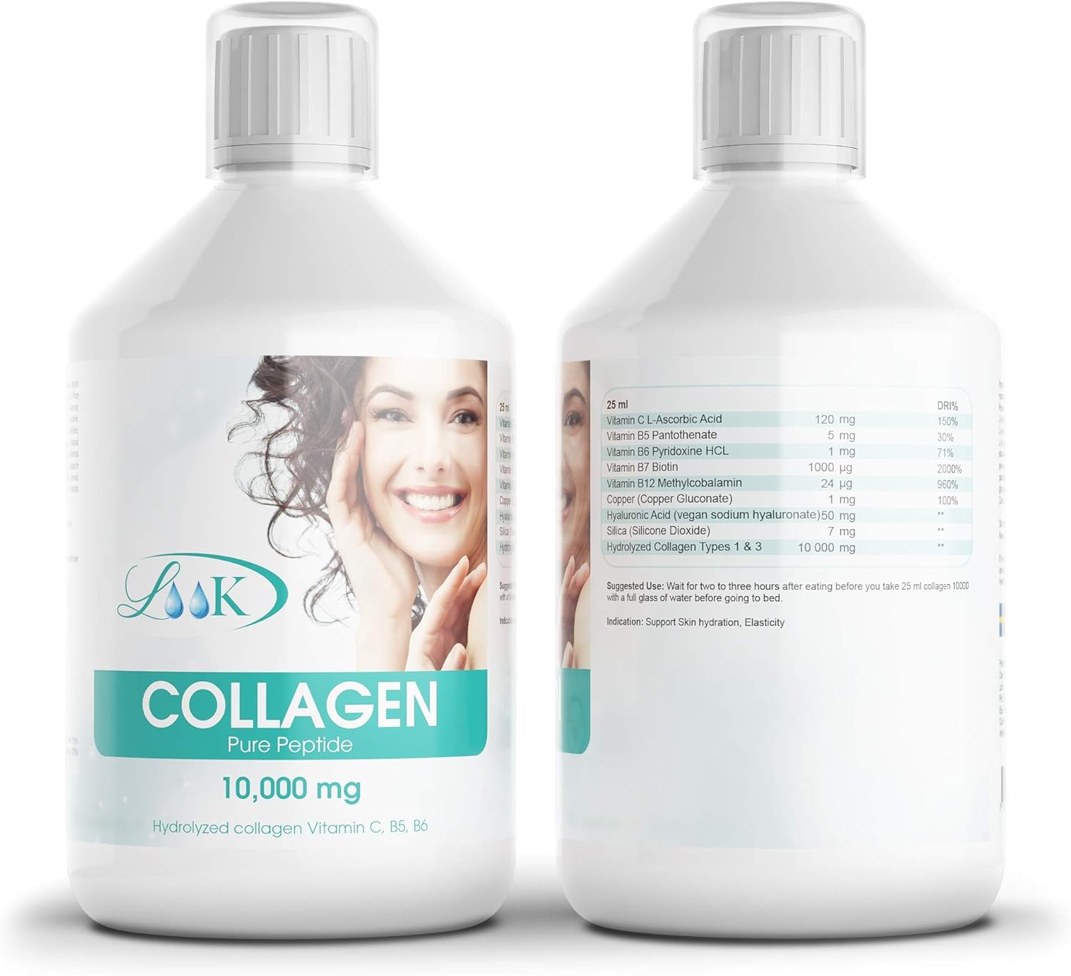 Swedish Nutra Look Collagen 10,000 Mg Drink 500 Ml