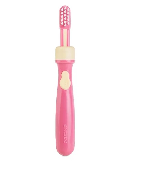 Pigeon Baby Training Toothbrush Lesson 3 - Pink