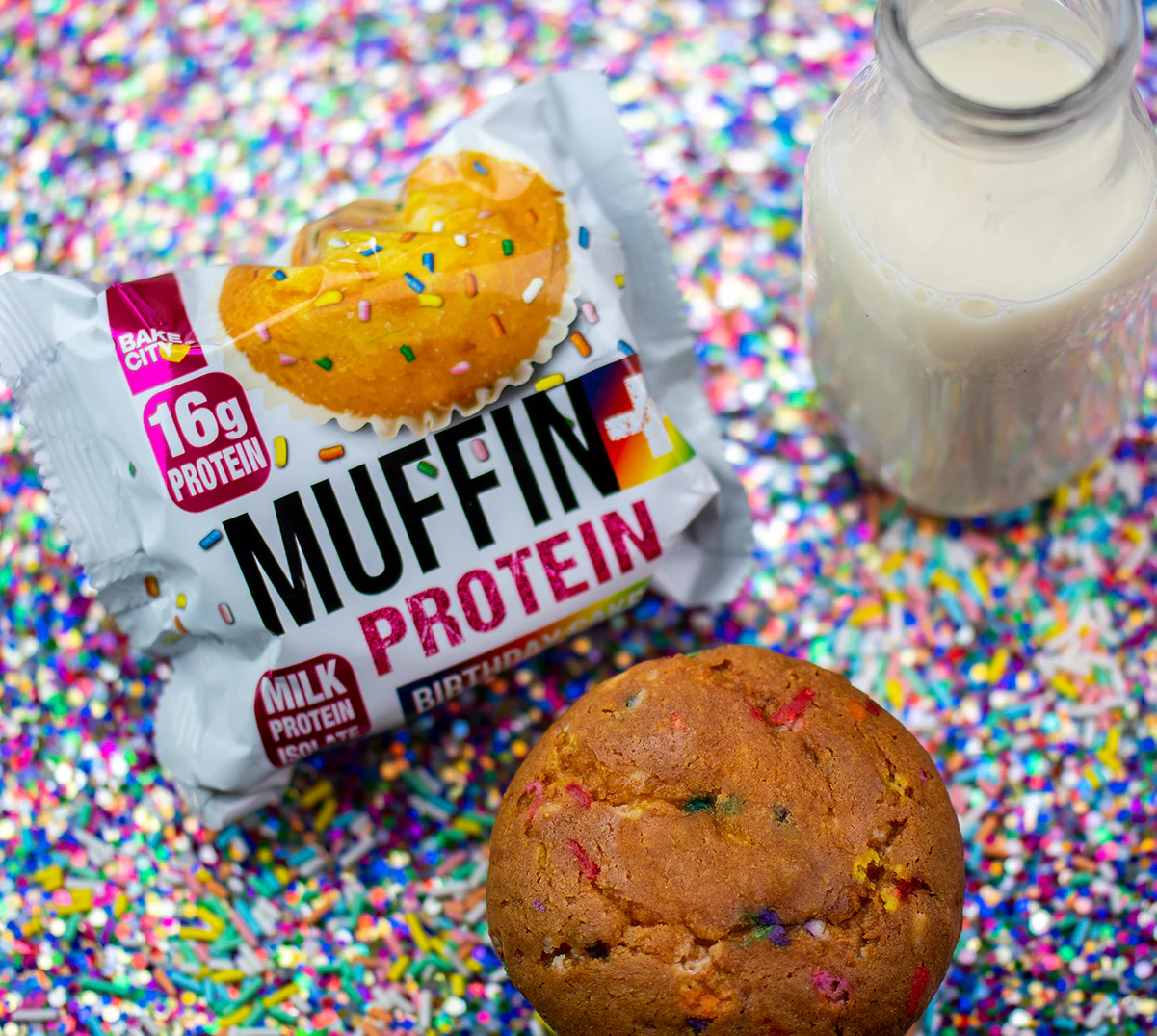 Bake City Birthday Cake Muffin 4oz