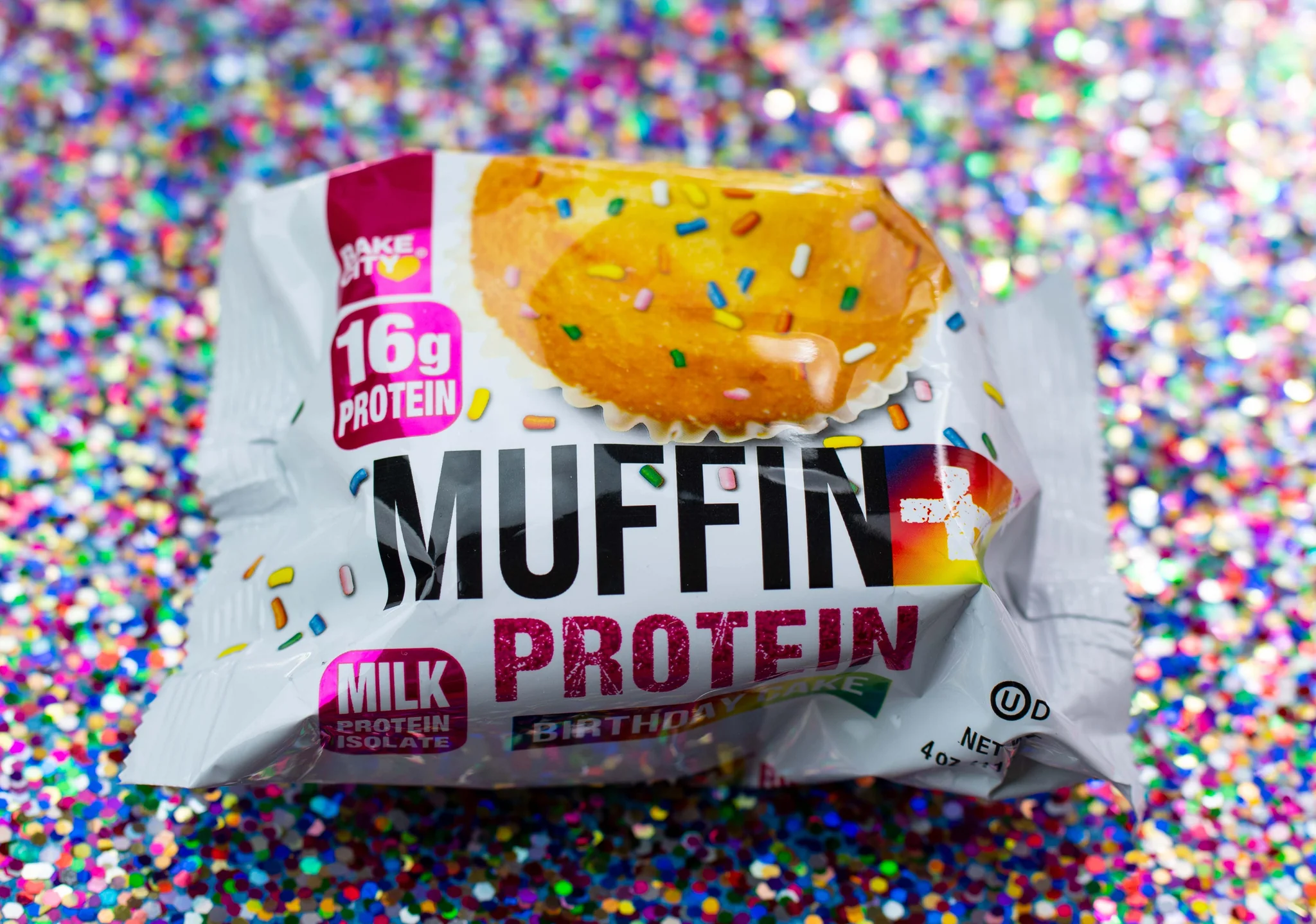Bake City Birthday Cake Muffin 4oz