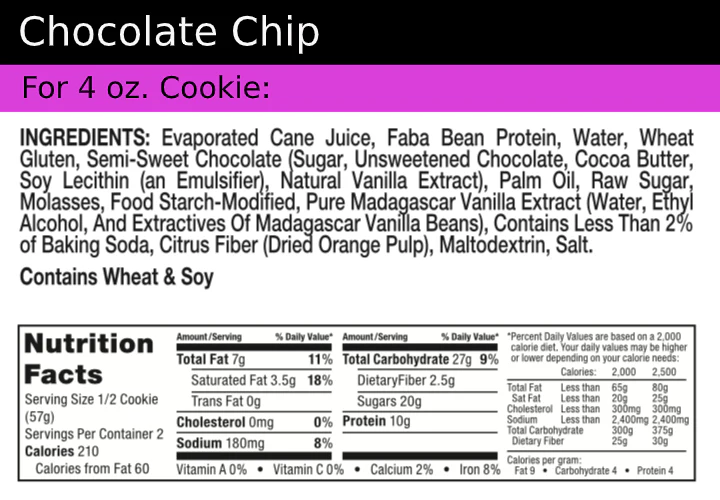 Bake City Choc Chip Cookie 4oz