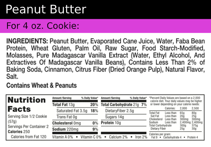 Bake City Peanut Butter Cookie 4oz