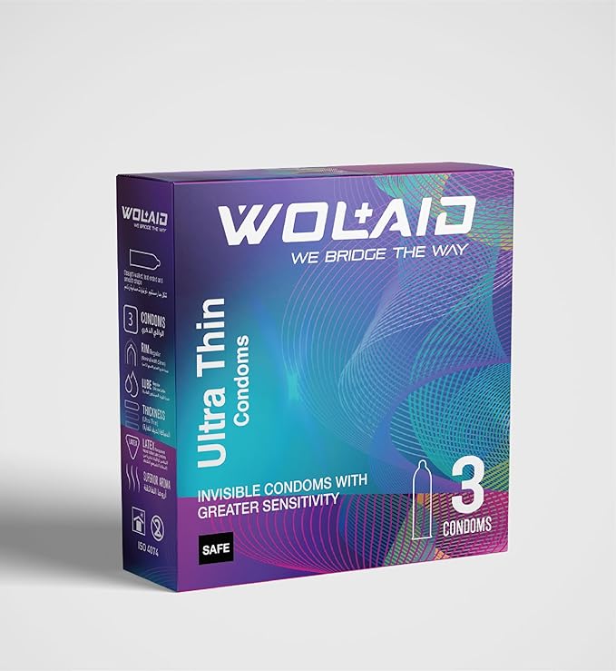 Wolaid Ultra Thin Condom, 3 Pack