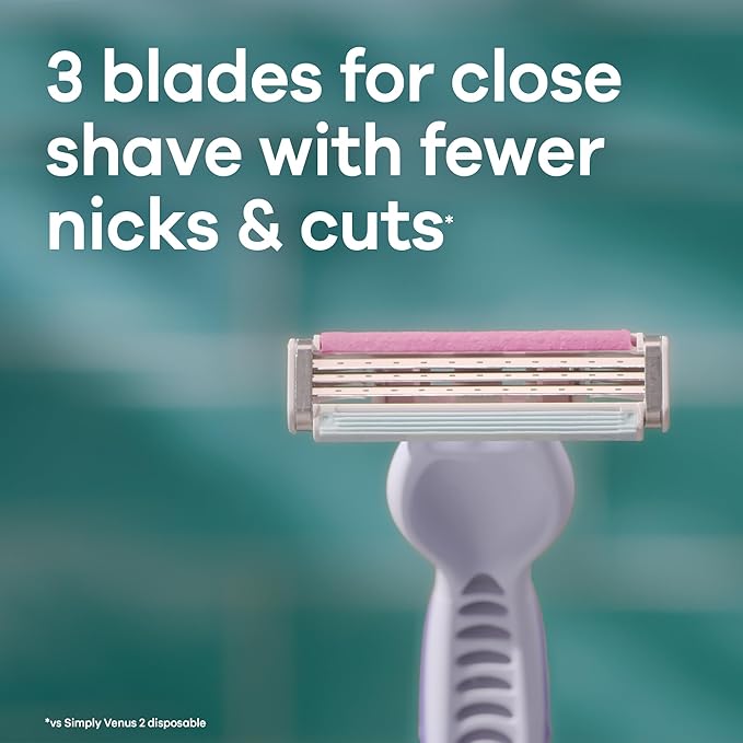 Gillette Venus Sv3 Plus Disposable Razor, Pack Of 1
