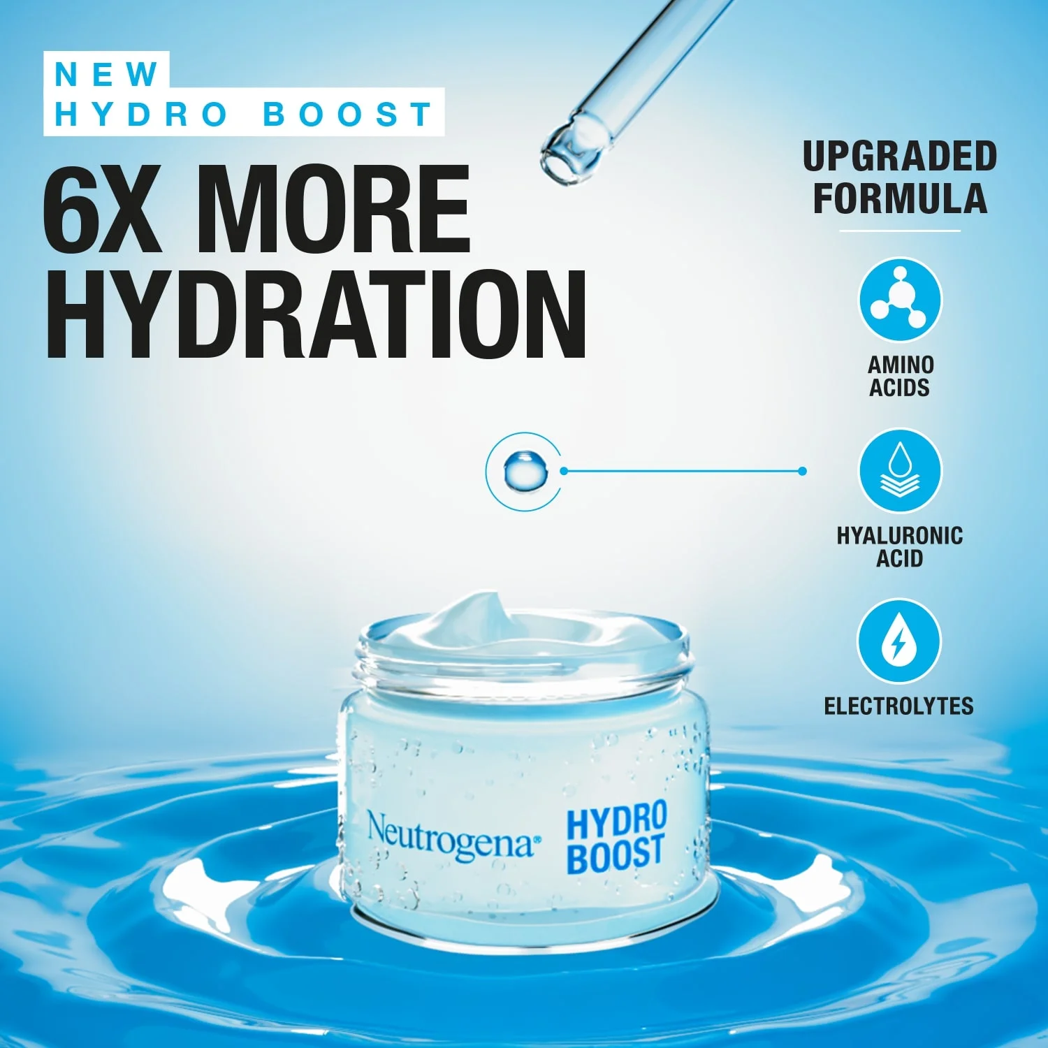 Neutrogena Hydro Boost Water Gel 50ml – Lightweight Hyaluronic Acid Hydration for Normal to Combination Skin