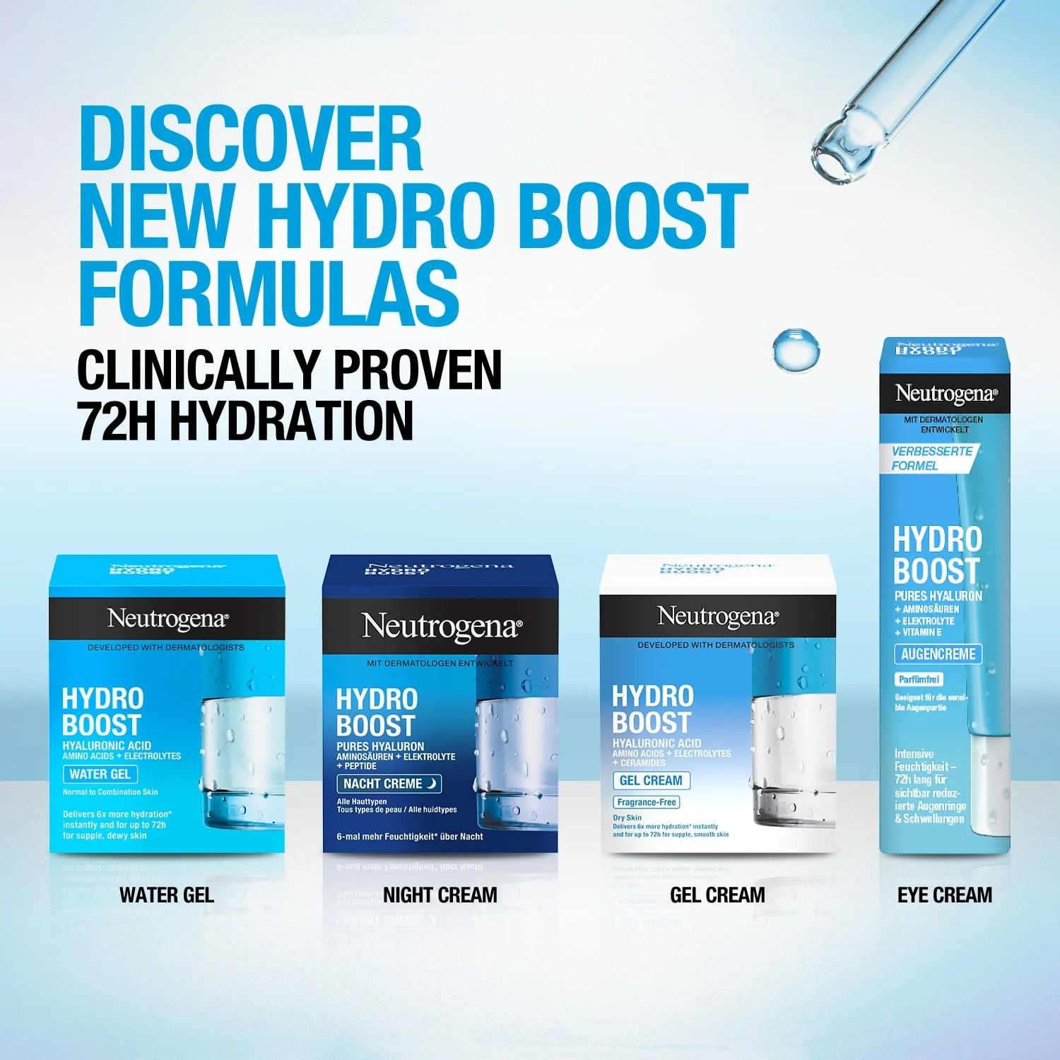 Neutrogena Hydro Boost Water Gel 50ml – Lightweight Hyaluronic Acid Hydration for Normal to Combination Skin