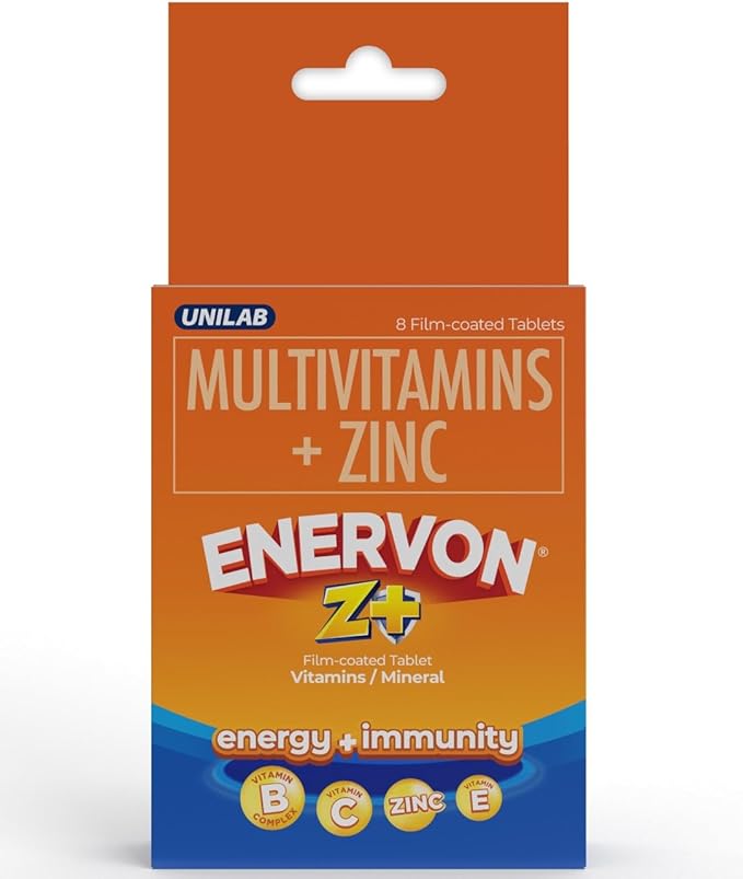 Enervon-z Tablets 8's (multivitamin + Zinc)