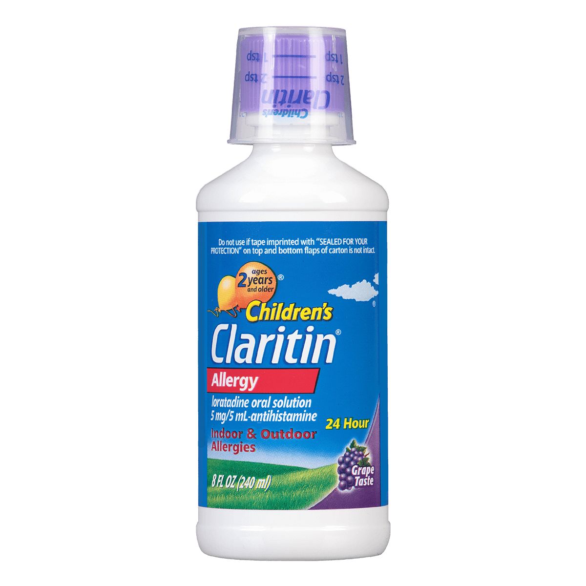 Claritine Children's Grape Syrup 120ml For Allergy Relief & Hay Fever Symptoms