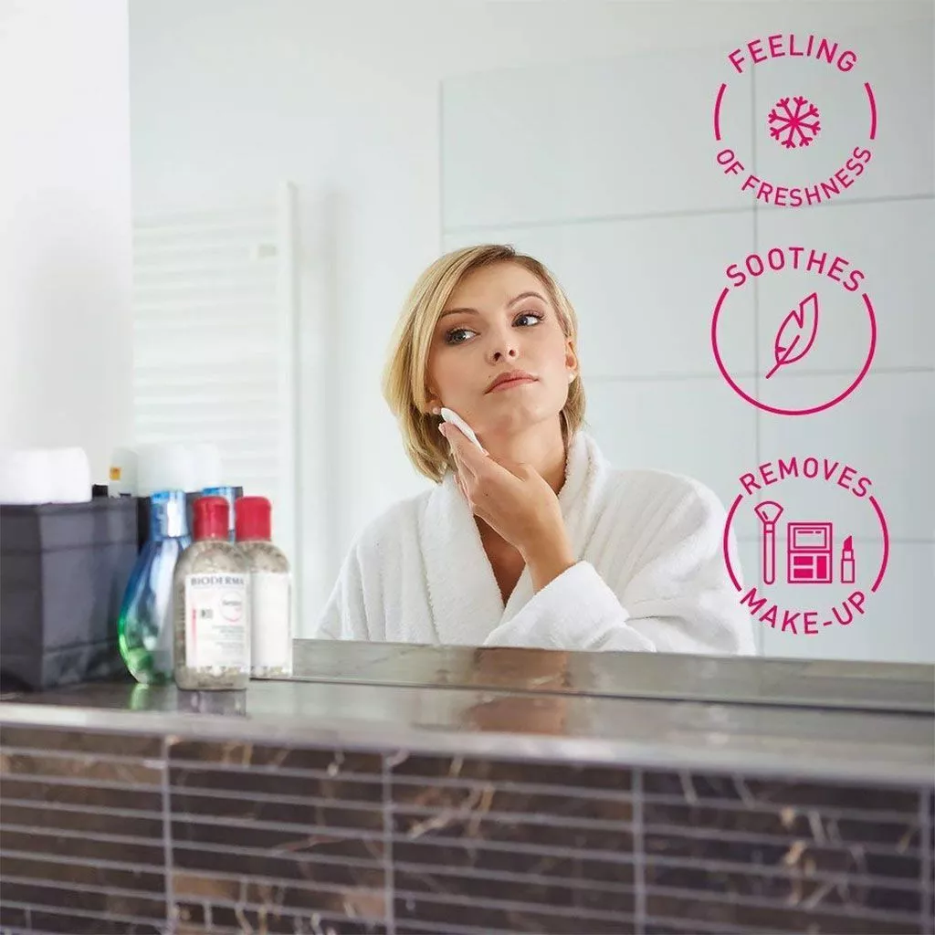 Bioderma Sensibio H2o Micellar Water 250ml For Sensitive Skin, Gentle Face & Eye Makeup Removal And Soothing Daily Cleansing