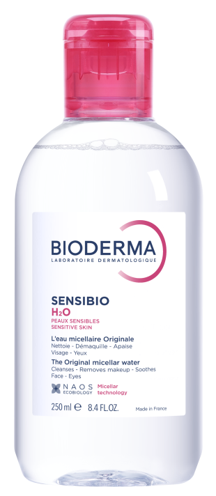 Bioderma Sensibio H2o Micellar Water 250ml For Sensitive Skin, Gentle Face & Eye Makeup Removal And Soothing Daily Cleansing