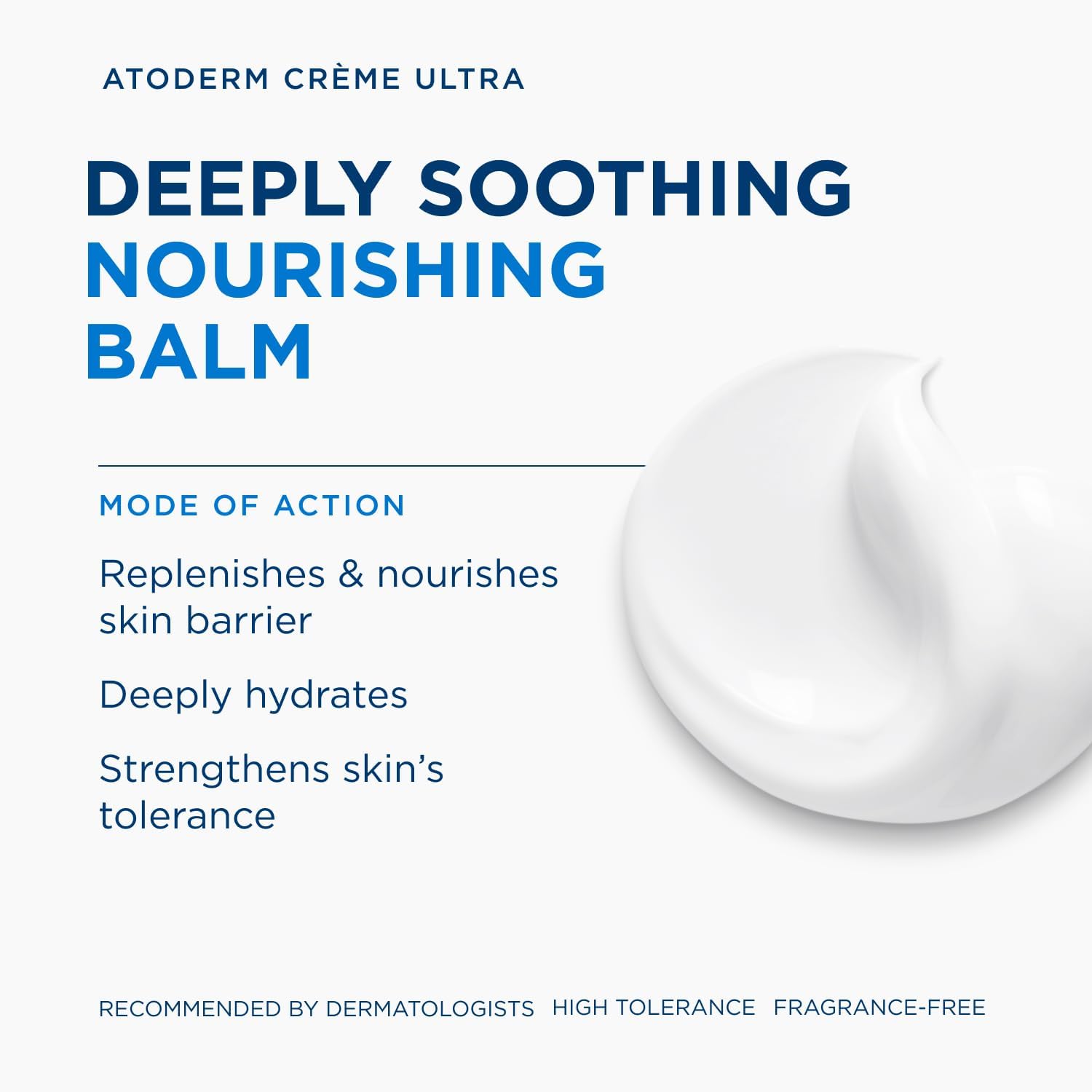 Bioderma Atoderm Crème Ultra 500ml For Normal To Dry Sensitive Skin With Long-lasting Hydration