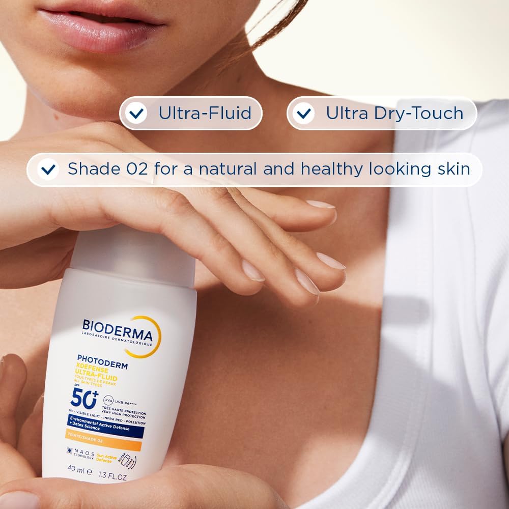 Bioderma Photoderm Xdefense Ultra-fluid Spf50+ Shade 2 40ml With Detox Science For Uv, Visible Light & Pollution Protection