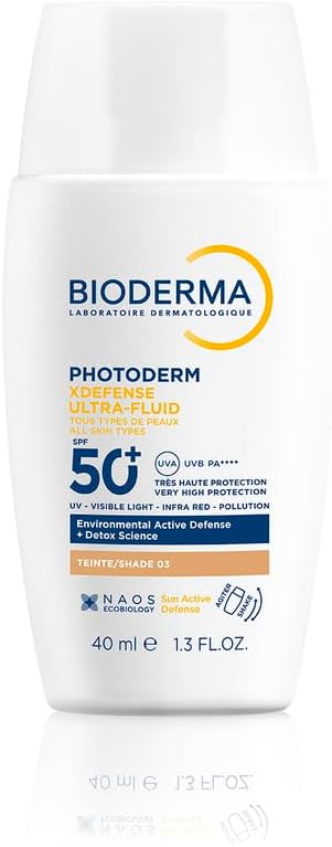 Bioderma Photoderm Xdefense Ultra-fluid Spf50+ Shade 3 40ml With Detox Science For Uv, Visible Light & Pollution Protection