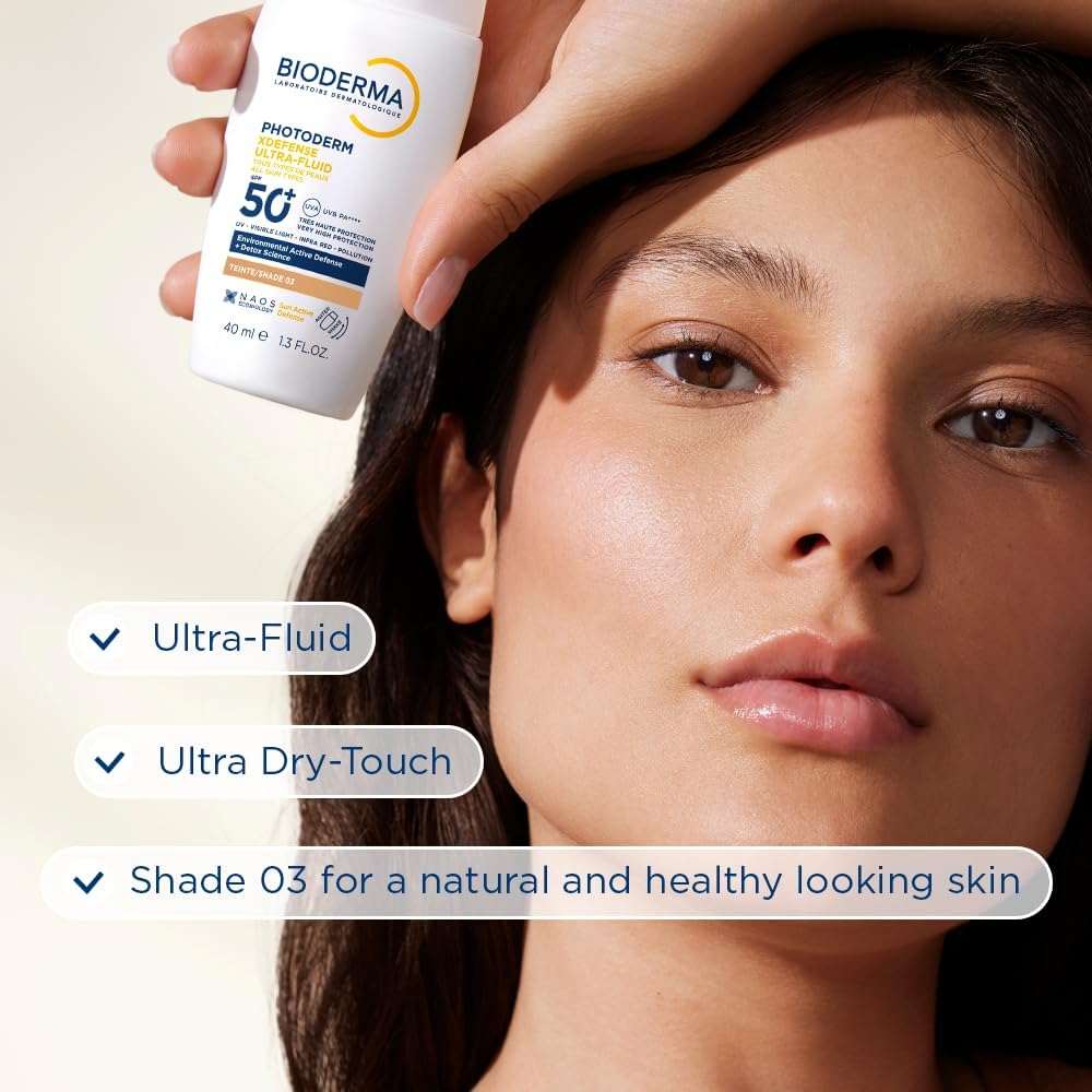 Bioderma Photoderm Xdefense Ultra-fluid Spf50+ Shade 3 40ml With Detox Science For Uv, Visible Light & Pollution Protection