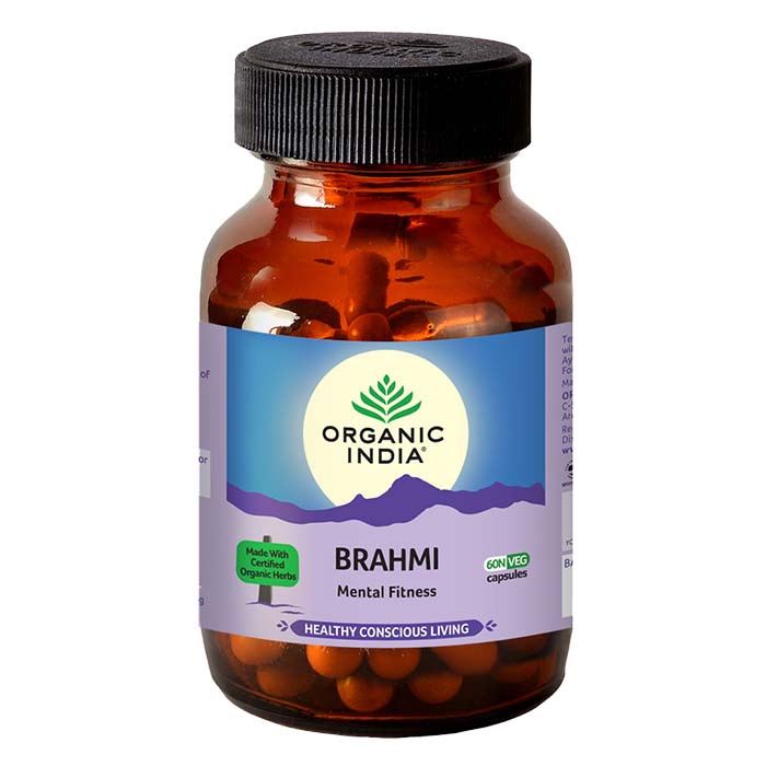 Organic India Brahmi Brain & Nervous System Support Capsules (90 Caps)