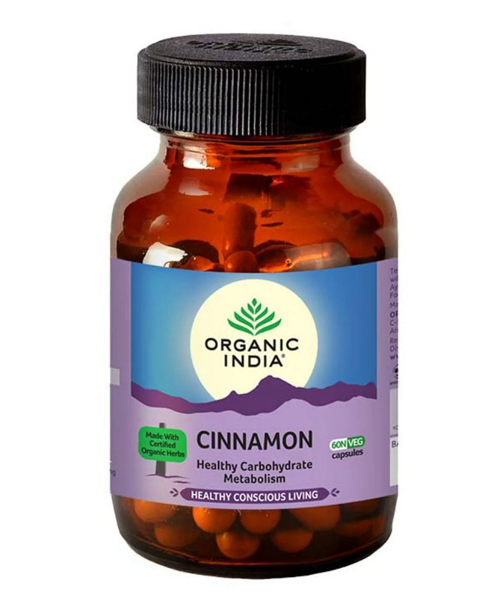 Organic India Cinnamon Capsules (90 Caps)