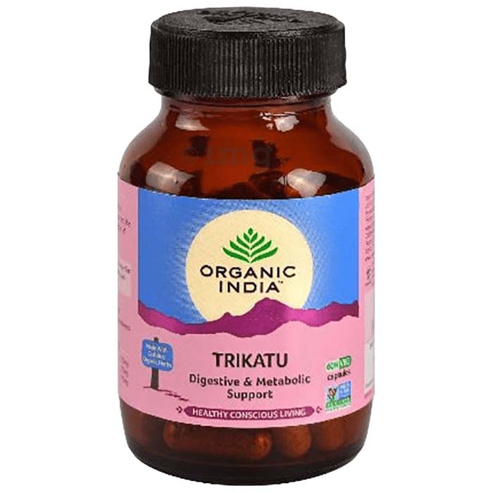 Organic India Trikatu Digestive & Metabolic Support Capsules (90 Caps)