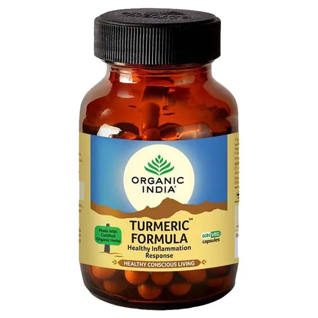 Organic India Turmeric Formula Capsules (90 Caps)