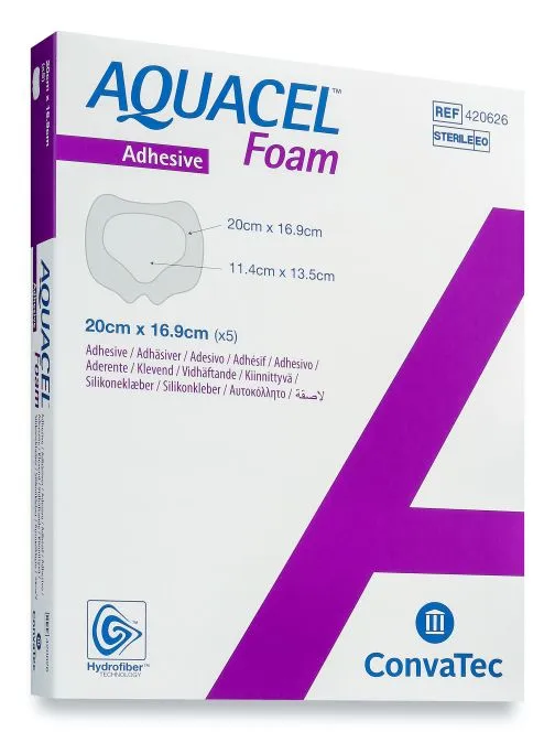 Aquacel Foam Sacral Adhesive Dressing, 20x17cm