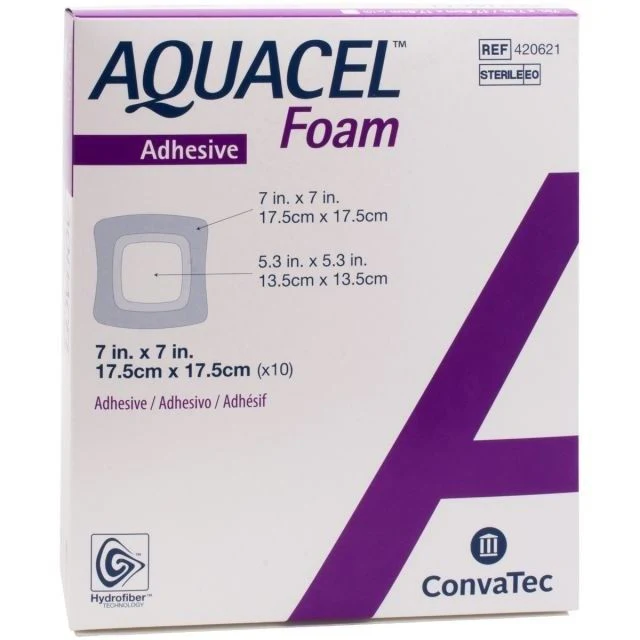 Aquacel Foam Adhesive Dressing, 17.5x17.5cm