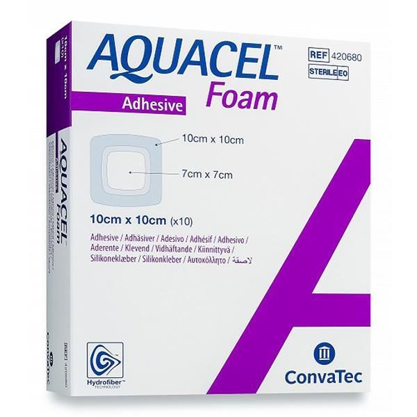Aquacel Foam Adhesive Dressing, 10x10cm