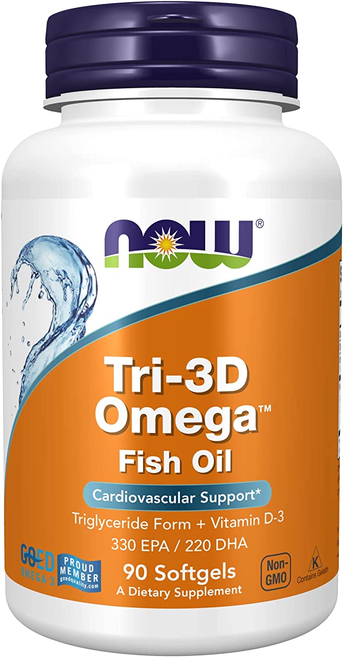Now Foods Tri-3D Omega 1000Mg 330-220 Softgels 90`S
