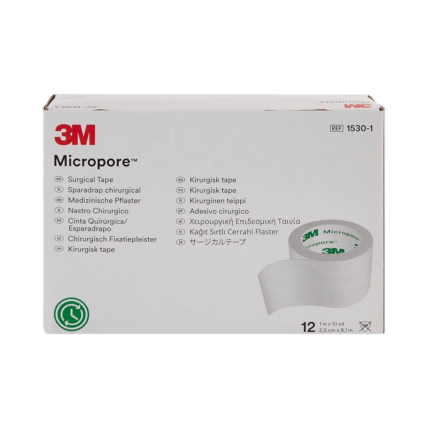3m Nexcare 1530-1 Paper Tape 1 X 10 Yds (2.5cm X 9.1m) 12/box