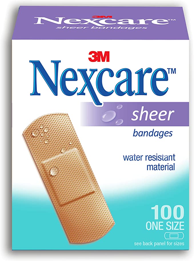 3M Nexcare Plastic Sheer Bandages 72Mm X 25Mm 10-Pack (Mgl-105-0)