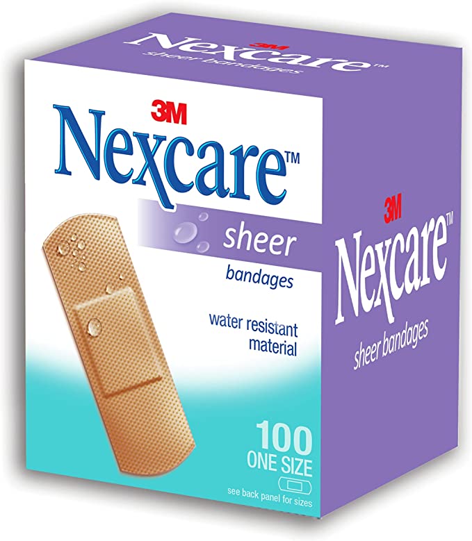 3M Nexcare Plastic Sheer Bandages 72Mm X 25Mm 10-Pack (Mgl-105-0)