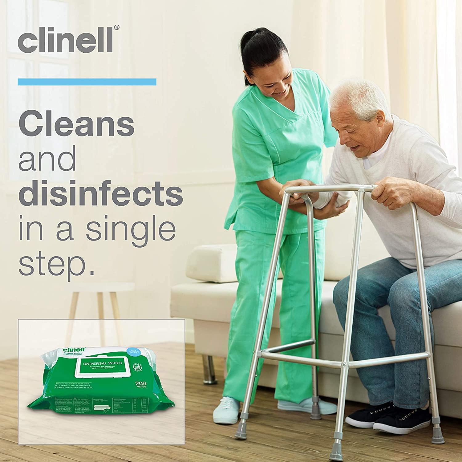 Clinell Universal Wipes (200 Wipes) Per Pack