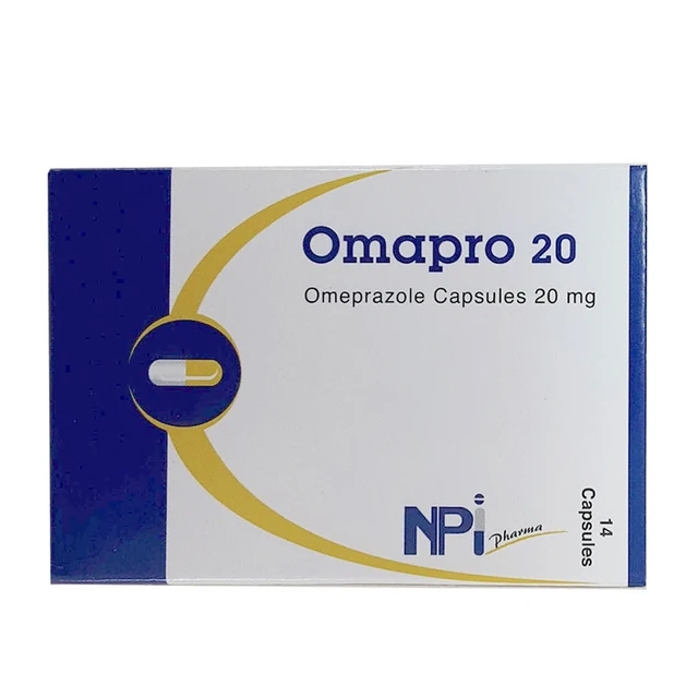 Omapro Omeprazole 20mg Capsules 14's – Relief Of Acid Reflux & Heartburn