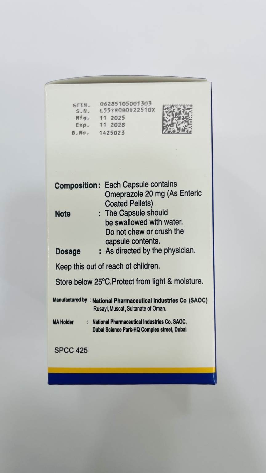 Omapro Omeprazole 20mg Capsules 28's – Relief Of Acid Reflux & Heartburn