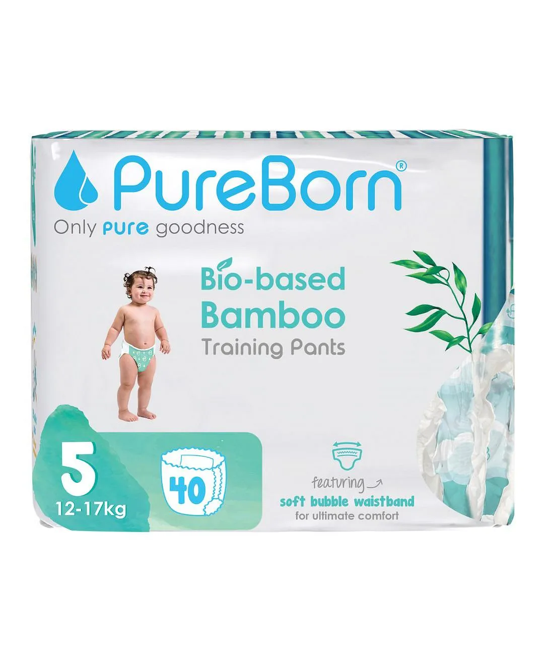 Pureborn Day Dream Pull-up Pants Assorted Size 5 (12–16kg) 40 Pants For Comfortable Leak Protection