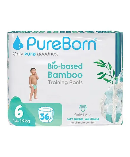 Pureborn Day Dream Pull-up Pants Assorted Size 6 (14–19kg) 36 Pants For Comfortable Leak Protection