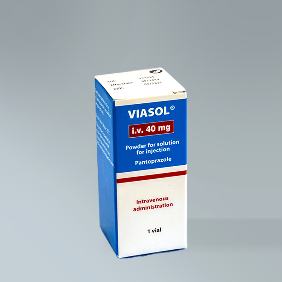 Viasol Pantoprazole 40mg Injection Vial