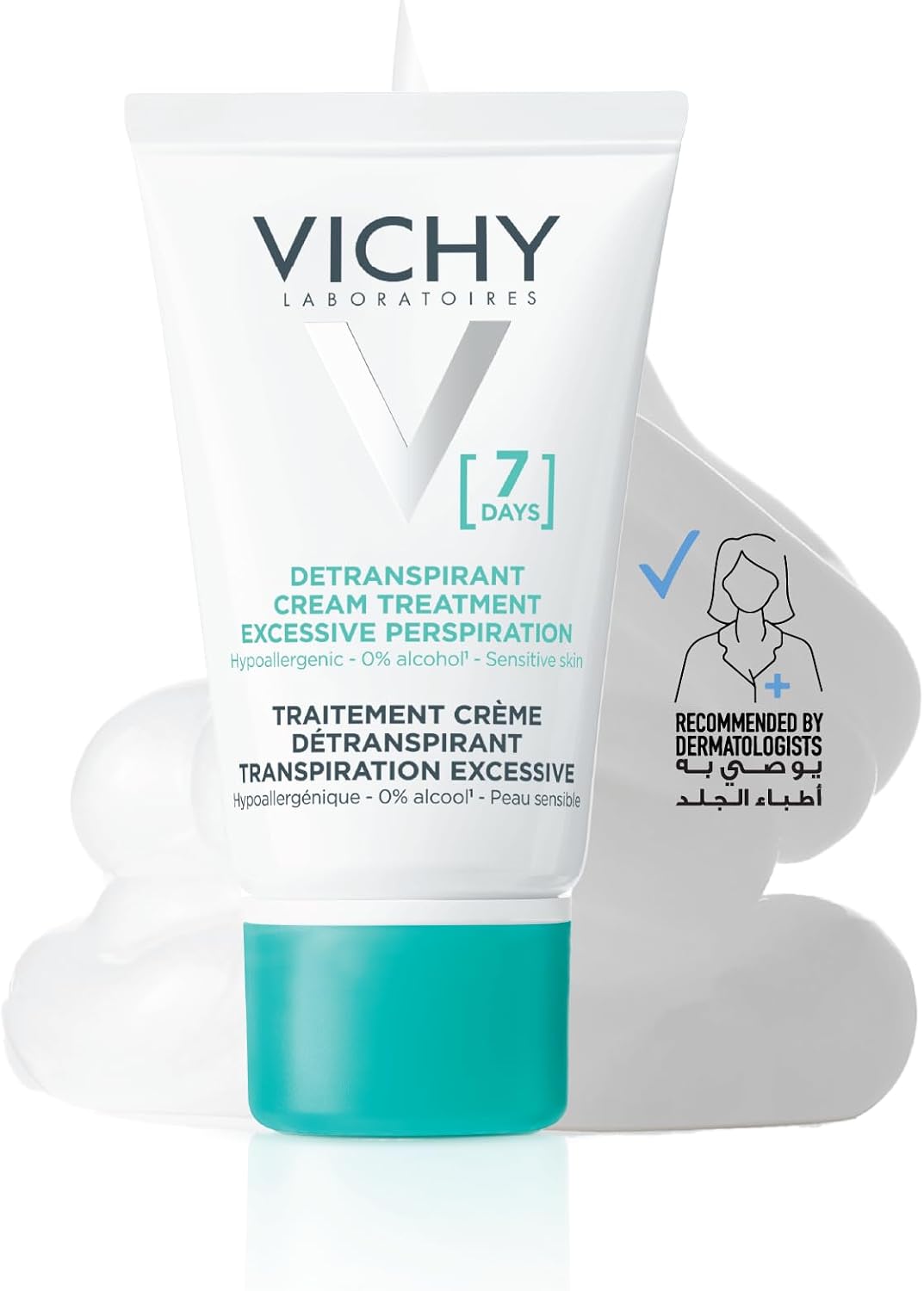 Vichy 7 Days Anti-perspirant Deodorant Cream 30ml – Long-lasting Perspiration Control