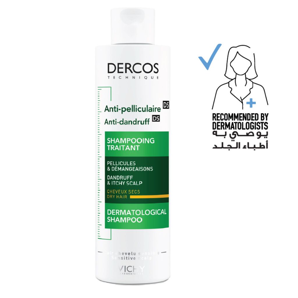 Vichy Dercos Anti-dandruff Ds Shampoo Dry Hair 200ml For Flake Control & Scalp Care