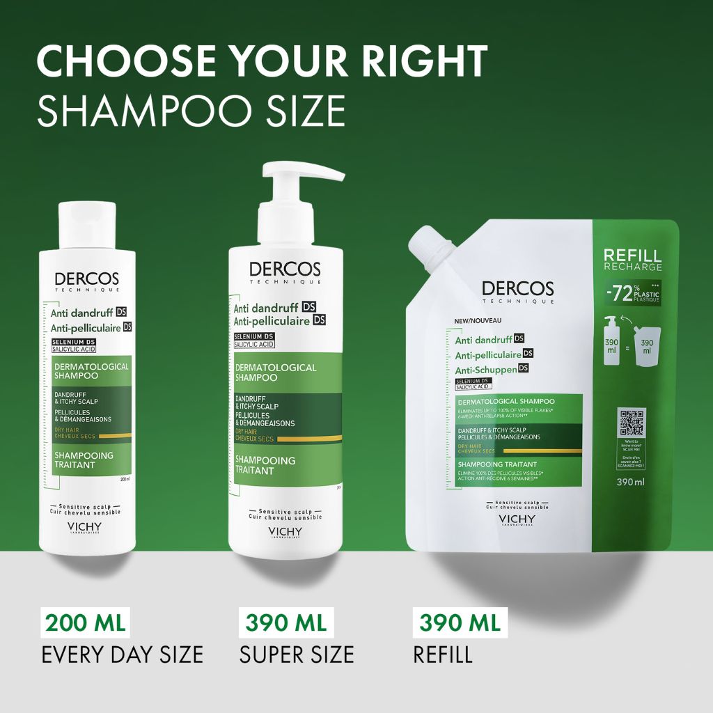 Vichy Dercos Anti-dandruff Ds Shampoo Dry Hair 200ml For Flake Control & Scalp Care