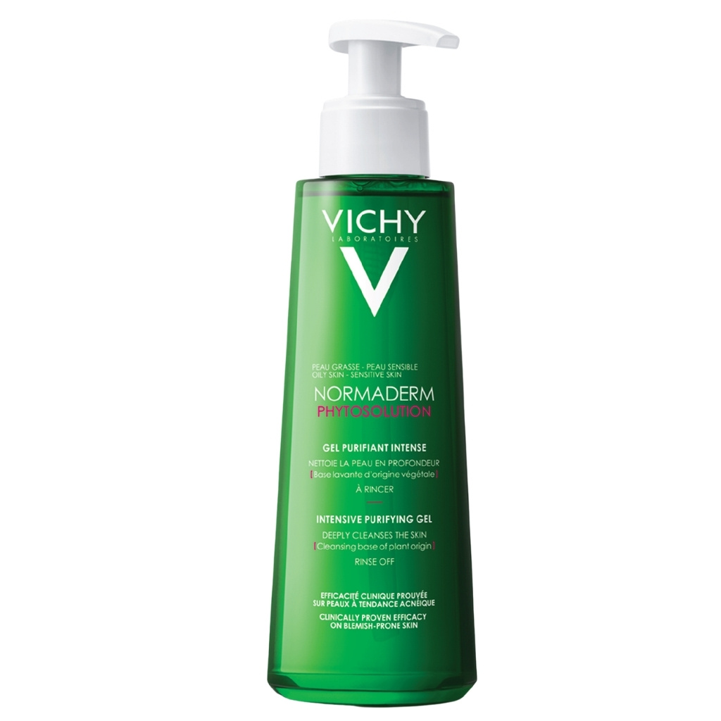 Vichy Normaderm Phytosolution Intensive Purifying Gel 400ml – Reduces Excess Oil & Cleanses Blemish-prone Skin